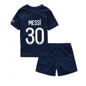 Baby Fußballbekleidung Paris Saint-Germain Lionel Messi #30 Heimtrikot 2022-23 Kurzarm (+ kurze hosen)